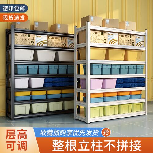 家用货架置物架多层阳台厨房杂物间收纳架商用仓库超市展示架铁架