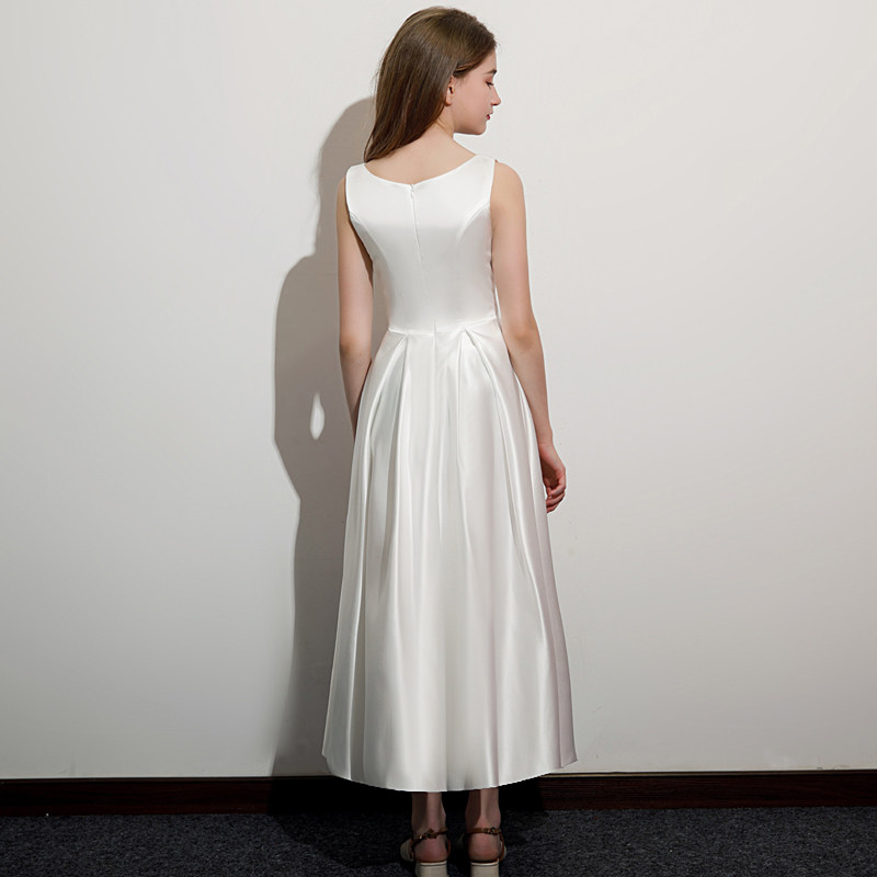 少女童平时可穿简约气质连衣裙儿童生日宴会主持人钢琴演出晚礼服