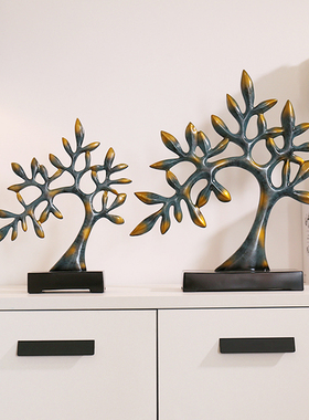 开枝散叶  玄关餐边柜招财树摆件 客厅旺财家居饰品 开业乔迁礼品