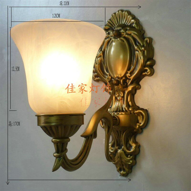 包邮单头壁灯仿铜壁灯美式乡村壁灯LED壁灯镜前灯床头灯