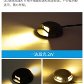 LED步道灯户外防水墙脚楼梯灯文旅地埋地脚网红台阶明装 侧方壁灯