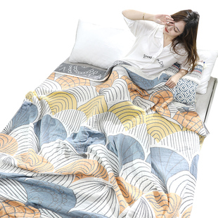 全棉毯子日式毛巾被纯棉盖毯单人双人夏季空调毯被子纱布午睡毯子