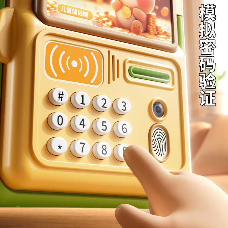 儿童存钱罐2026新款只进不出男孩可存取密码箱储蓄罐女童生日礼物