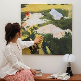 集木室物所/仲夏之梦挂画装饰画客餐厅入户玄关沙发背景墙落地画