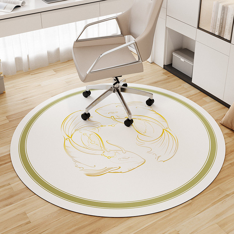 转椅地垫北欧星座书房静音防滑地毯圆形皮革防水可擦洗耐磨吊篮垫,居家布艺,转椅地垫,淘宝优惠券,粉丝福利购,淘宝优惠卷