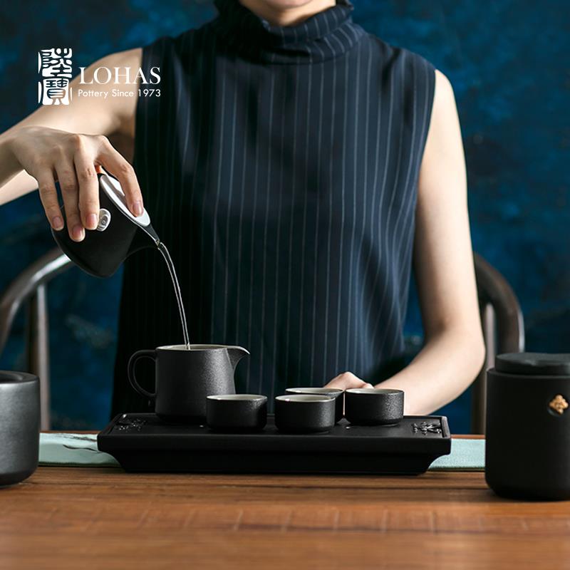 陆宝云中锦书茶组茶礼陶瓷家用泡茶功夫茶具套组单壶茶海杯子茶盘
