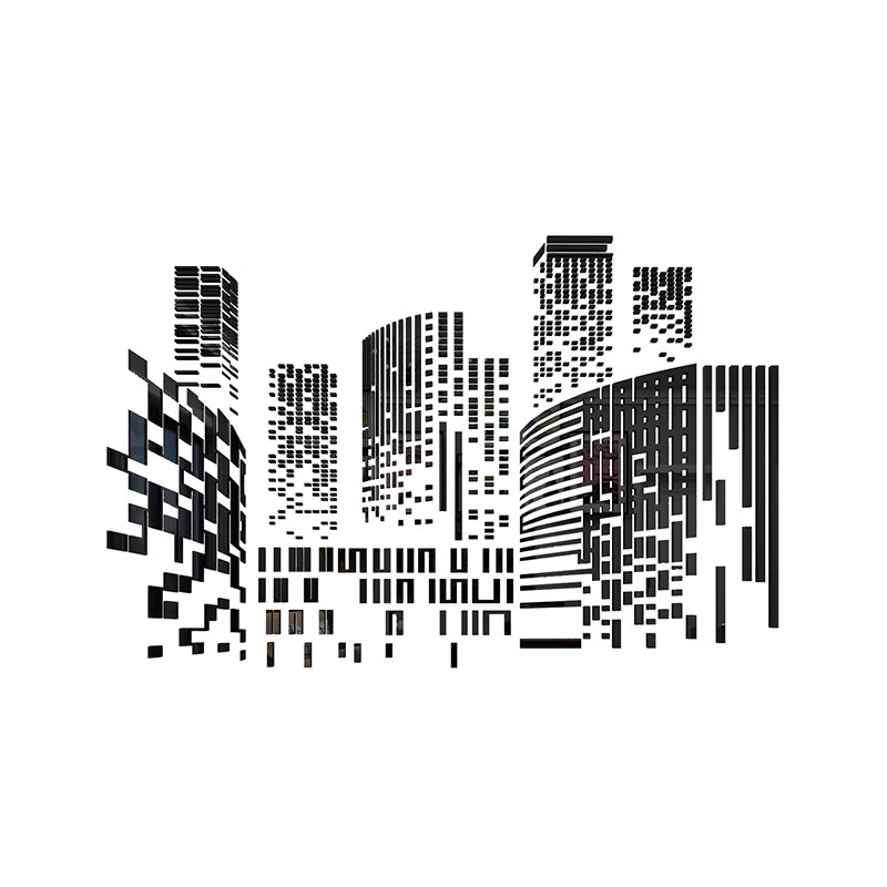 镜面马赛克2025新款电视背景装饰挂件自粘贴墙壁亚克力3d立体贴片