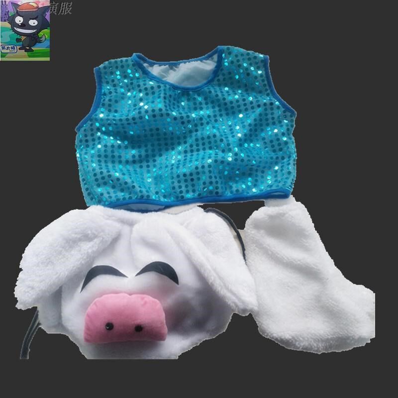快乐小猪舞蹈演出服六一儿童卡通动物猪宝宝三只可爱小猪表演服装
