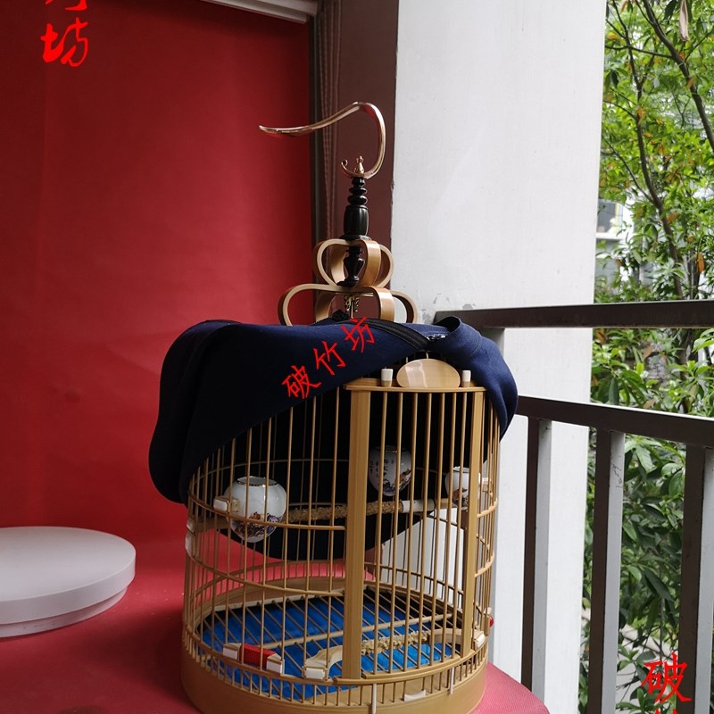 成都画眉笼 正宗手工川笼 龙爪贴青笼子 全配包邮 竹子鸟笼