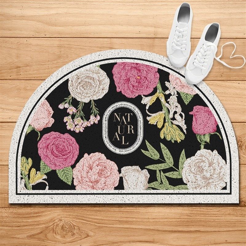 美式花园 半圆形入户门口丝圈地垫蹭土脚垫进门家用门垫门厅,居家布艺,家用脚垫,淘宝优惠券,粉丝福利购,淘宝优惠卷