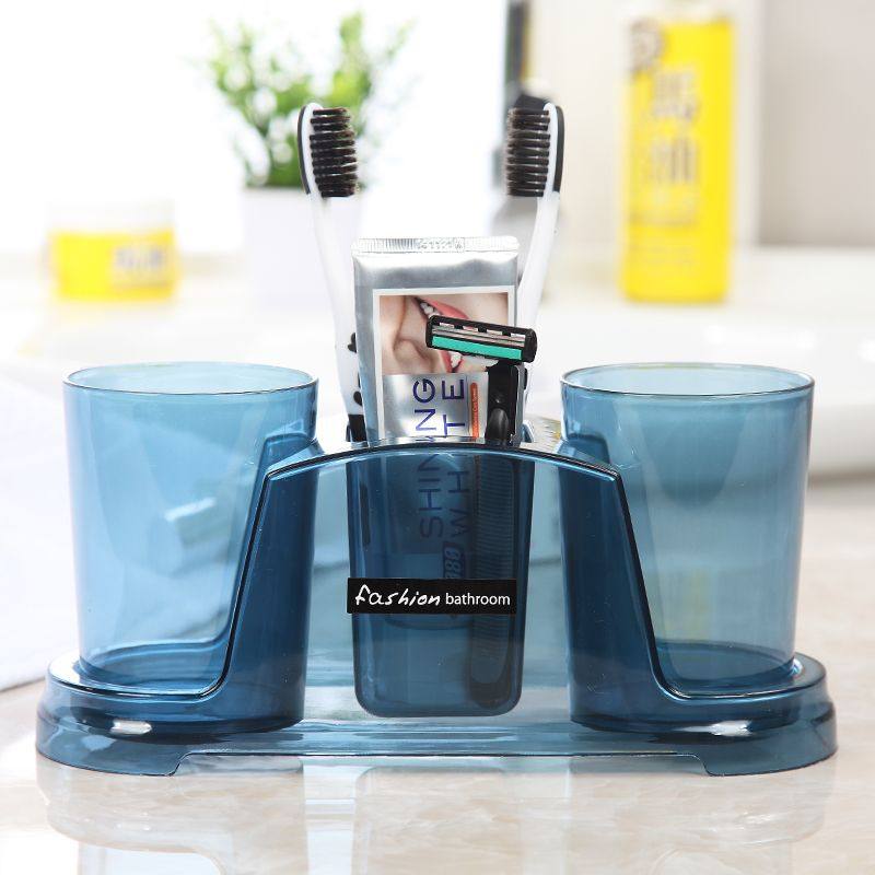化妆室双杯洗漱架情侣牙刷牙膏洗漱杯牙具座牙刷置物架牙刷杯套装,家庭/个人清洁工具,洗漱杯,淘宝优惠券,粉丝福利购,淘宝优惠卷