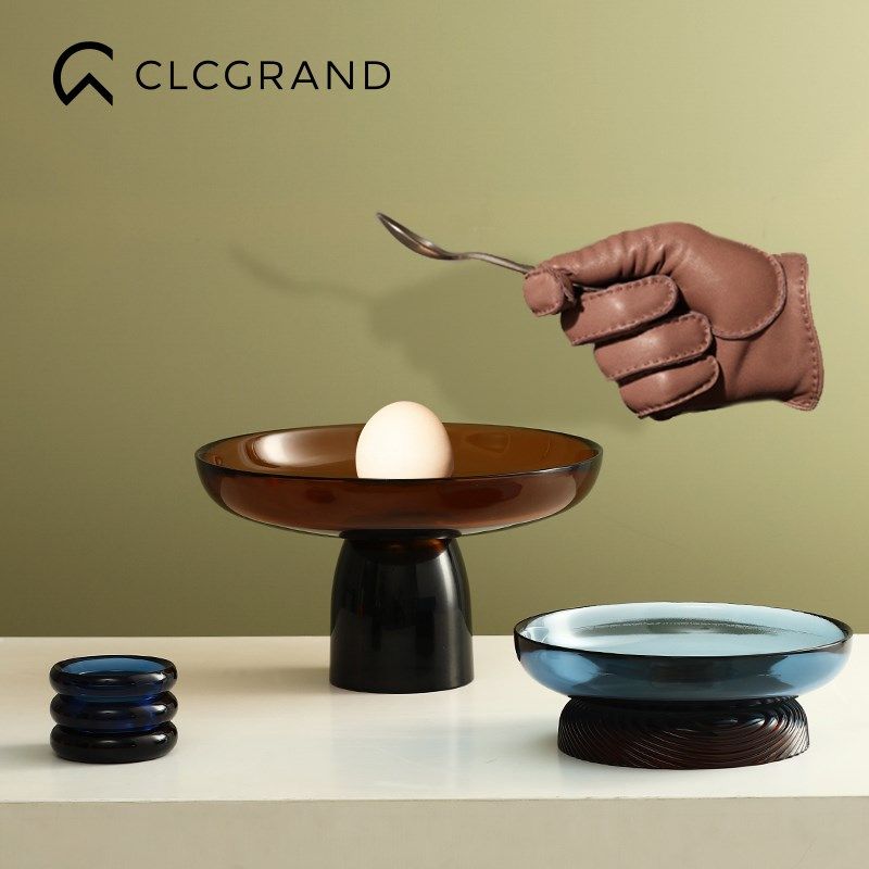 轻奢玻璃果盘简约水果盘家用客厅餐桌茶几摆件干果零食摆放盘大号,家居饰品,果盘/果篓,淘宝优惠券,粉丝福利购,淘宝优惠卷