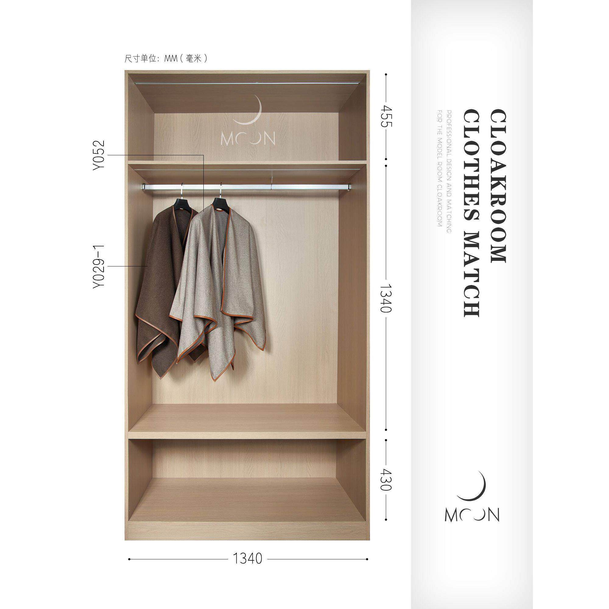 月沐空间模型房衣帽间女士衣橱服装披肩外衣饰品衬衫连衣裙道具