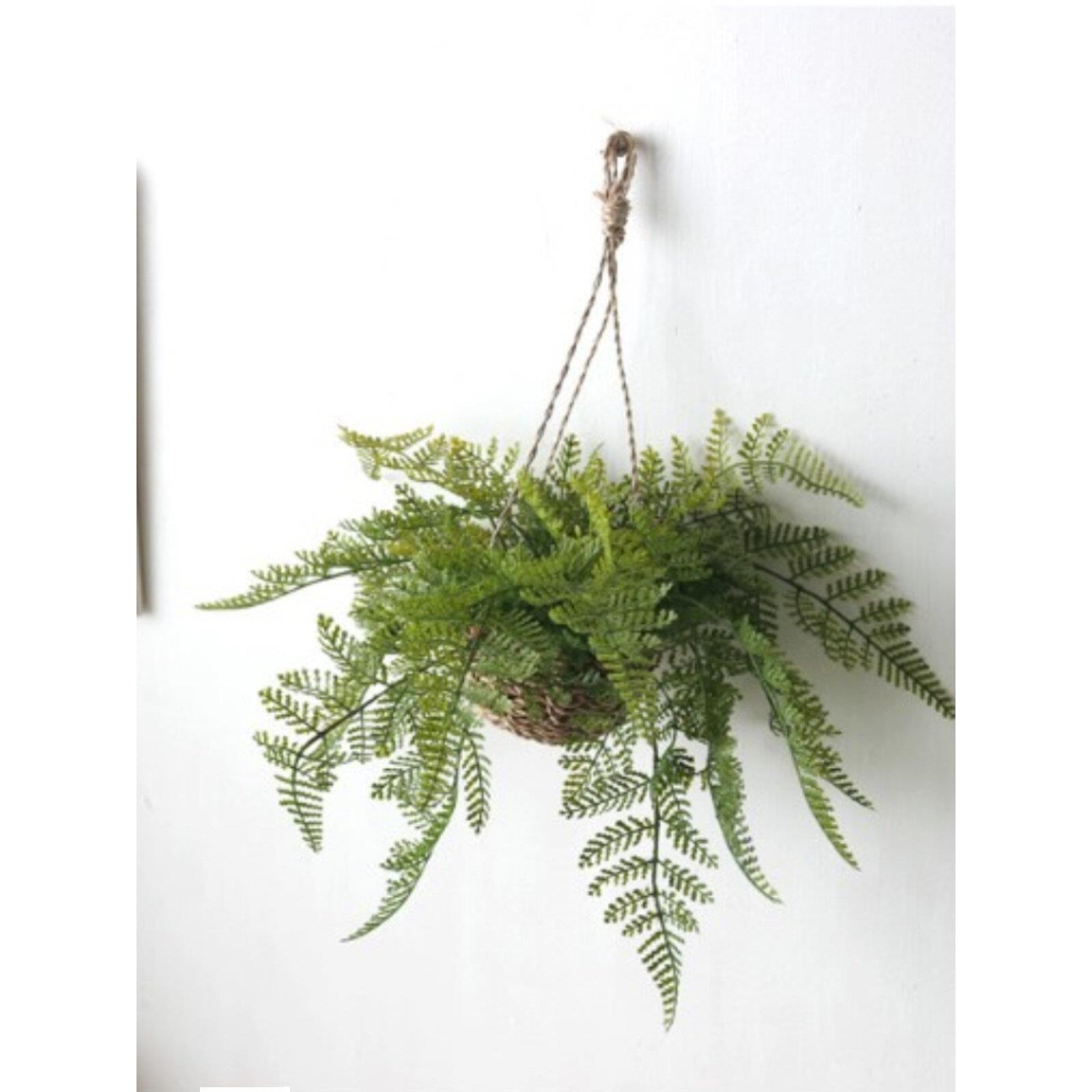 北欧高端蕨类人造植物墙饰，藤挂，花篮挂，藤挂，家居挂饰