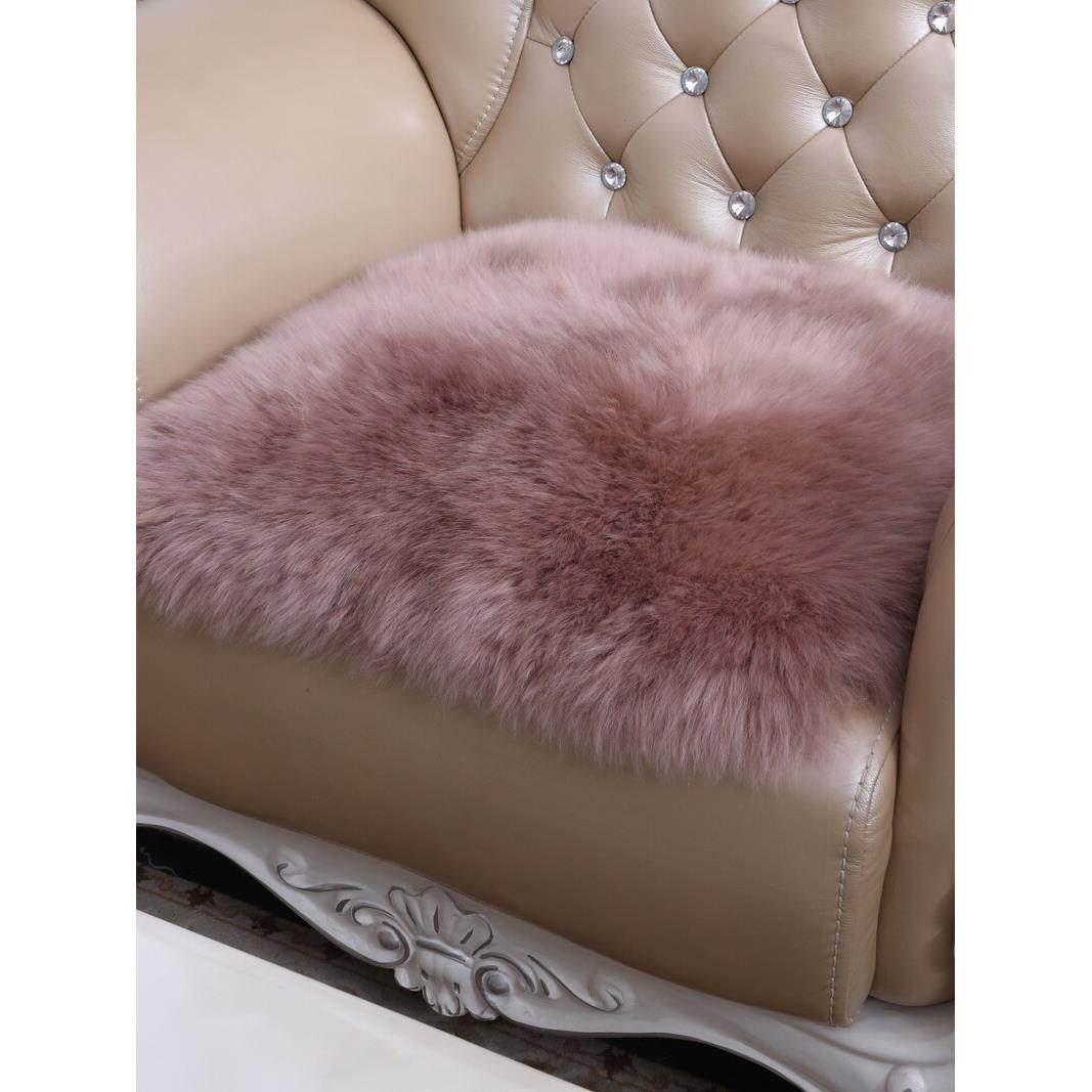 欧式羊毛沙发垫羊皮沙发坐垫椅子垫皮毛一体毯真皮长毛绒直排冬季