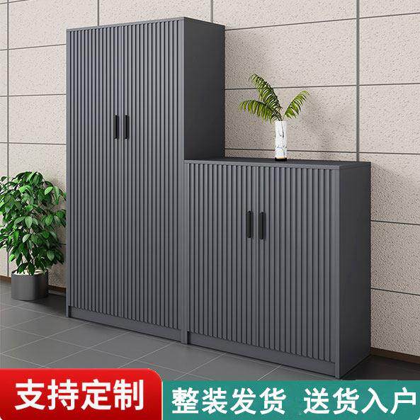 户外庭院全铝合金收纳柜室外防水防晒入户鞋柜别墅花园储物柜定制