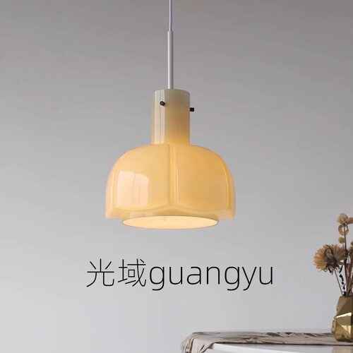 中古花包餐厅吊灯北欧奶油风卧室床头咖啡厅吧台创意氛围吧台灯具