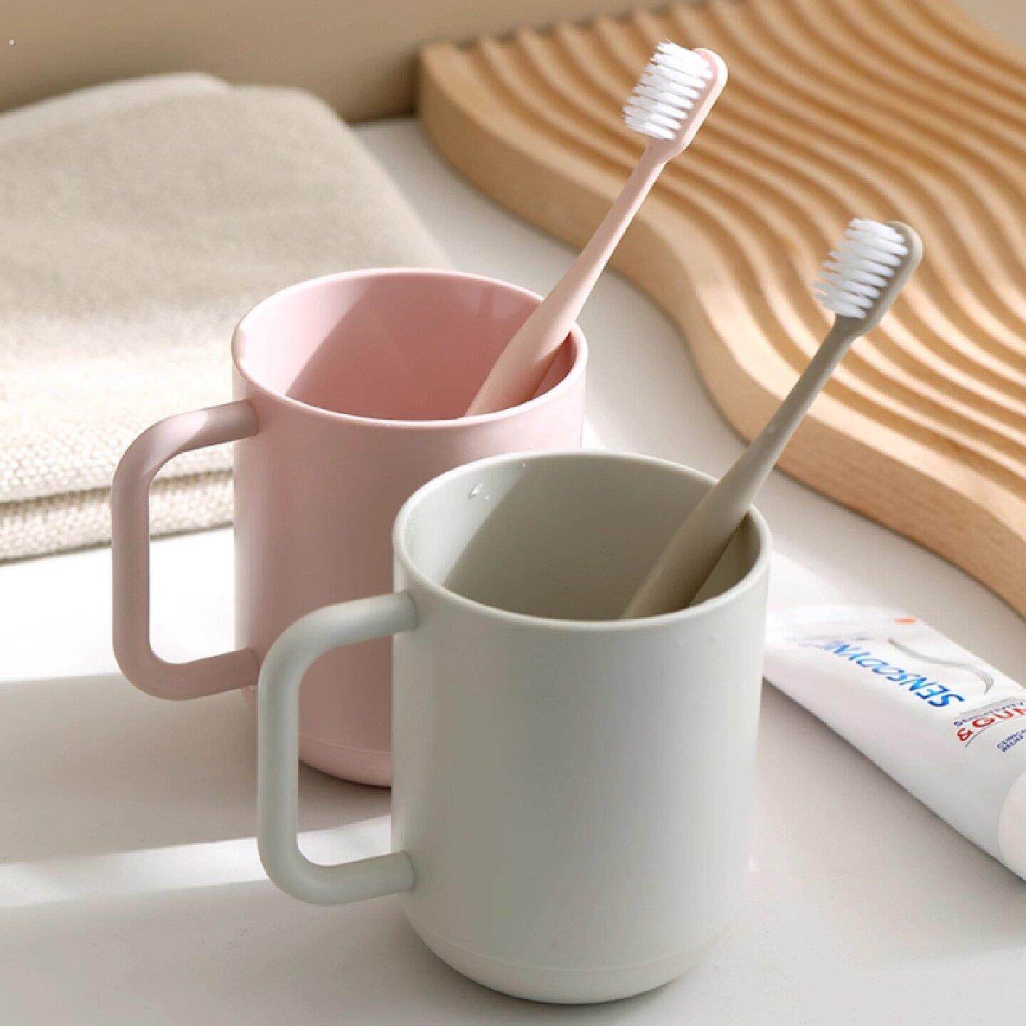家用漱口杯高颜值简约情侣洗漱刷牙牙杯杯子牙刷牙缸纯色刷牙杯子
