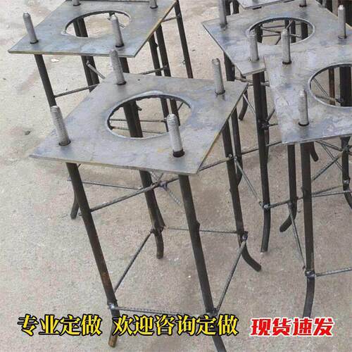 中杆灯预埋件6米7米8米9米路灯杆钢筋基础笼路灯预埋件整套地脚笼