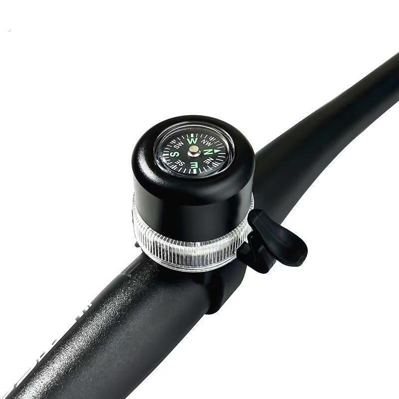 自行车用铃铛炫酷自行车指南针炫彩可充电清脆铃铛自行车配件山地