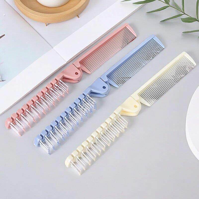 折叠梳子女士专用小巧可携式编发浏海密齿迷你造型双头两用二合一