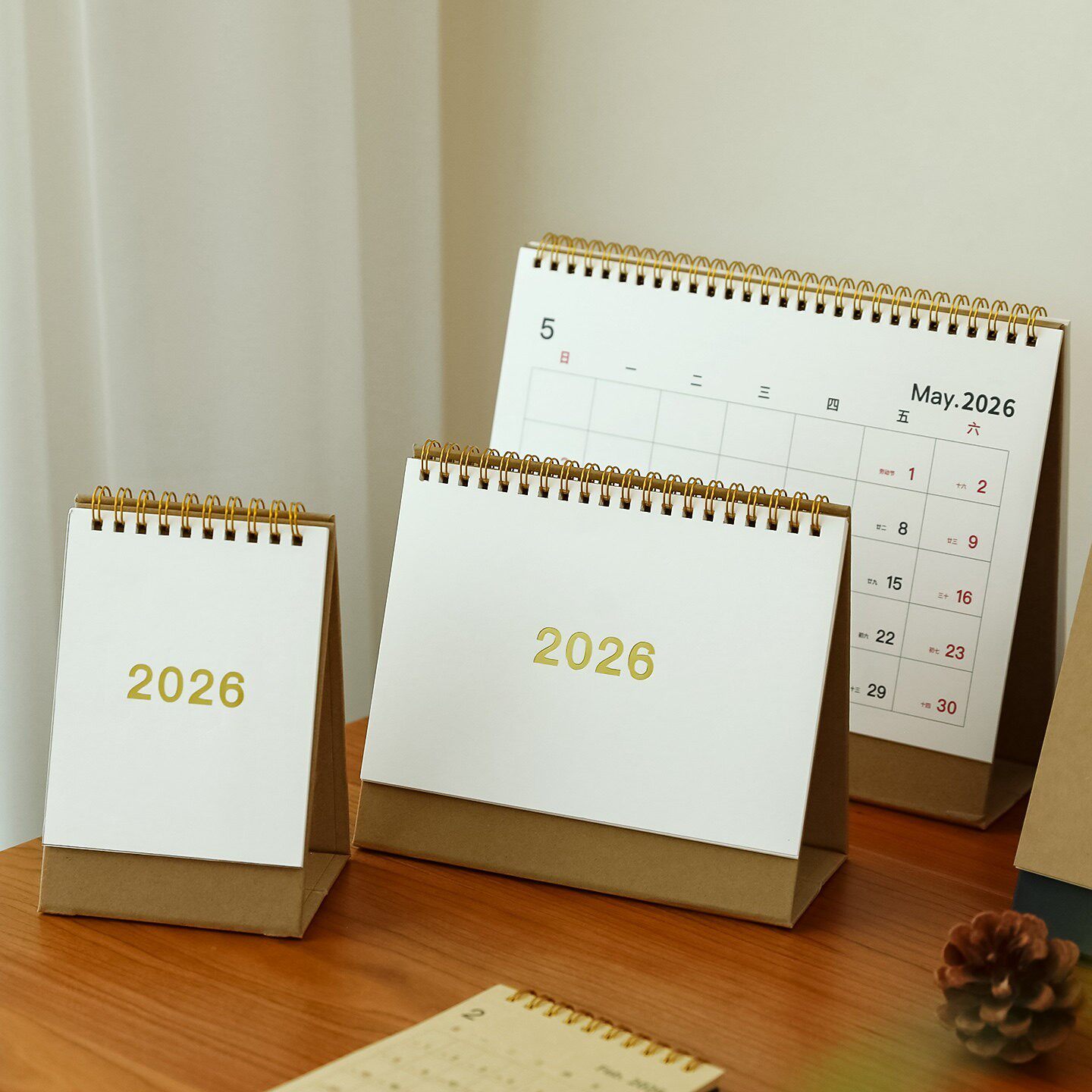 2026年新款日历日程计划表 自律打卡台历记事本 桌面摆件计划月历