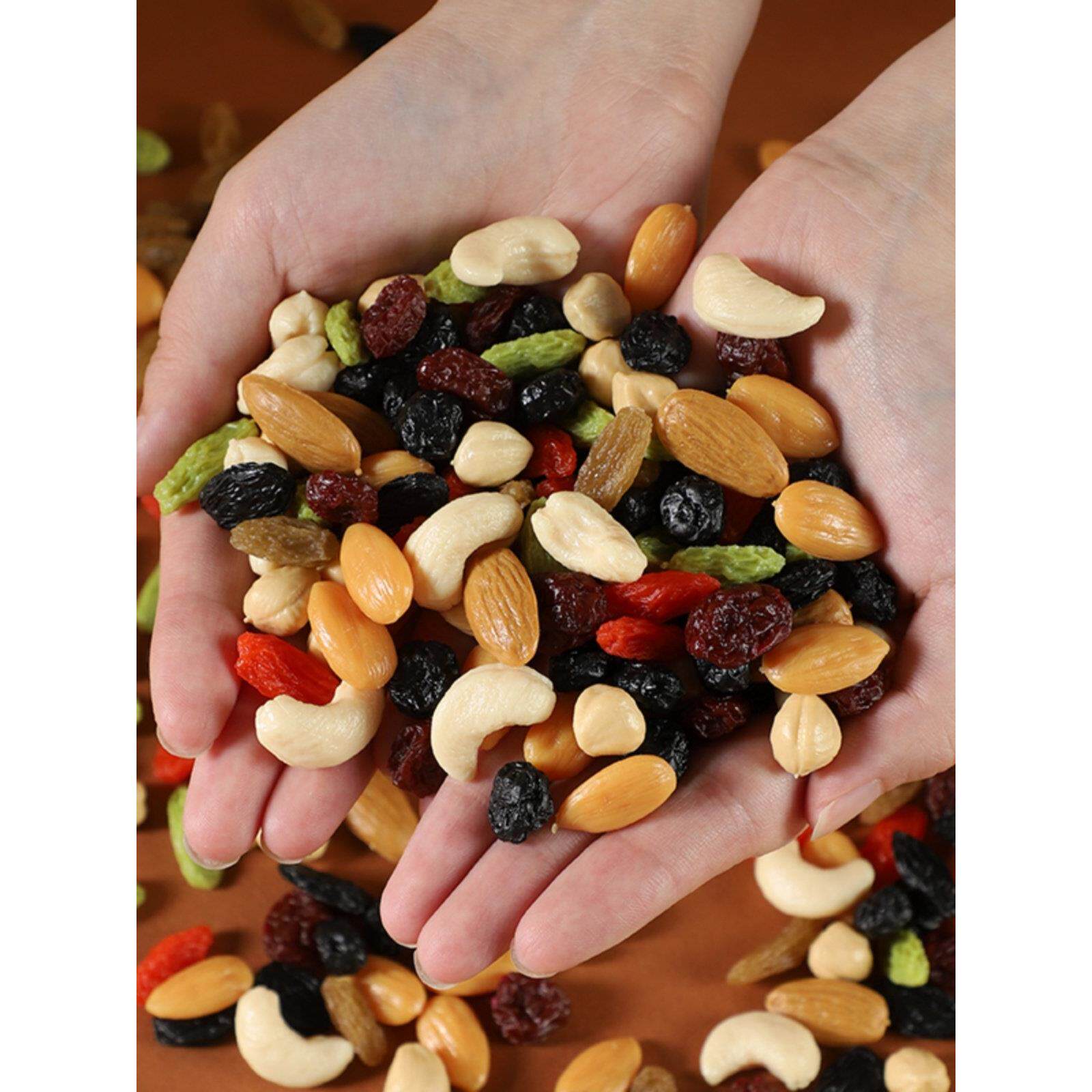 彷真坚果模型蓝莓蔓越莓黑加仑葡萄干夏威夷果巴旦木果盘装饰道具