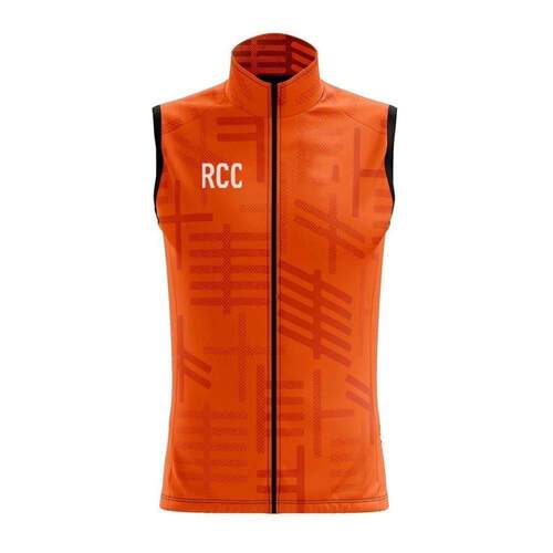 新款RCC骑行防风马甲公路自行车背心超轻无袖骑行服夹克 背面透气