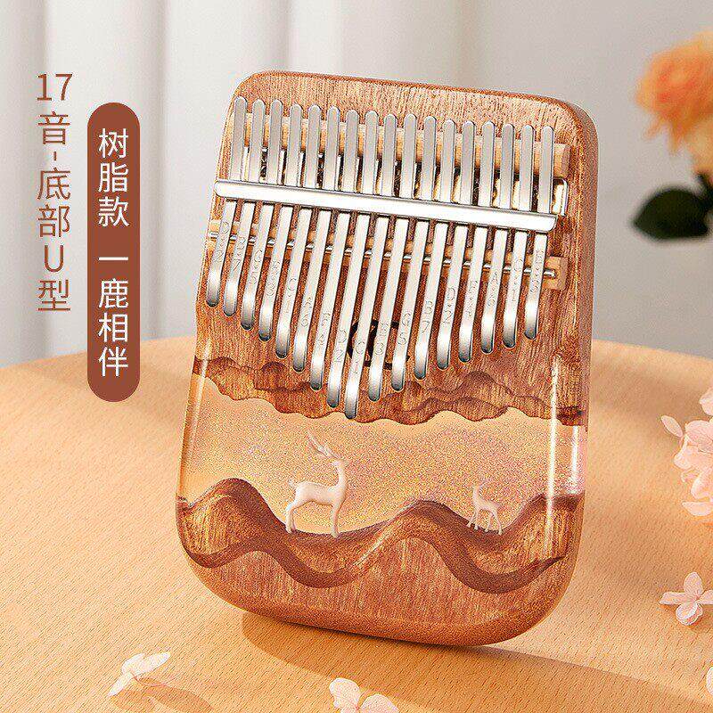 ZANI专尔品牌17音树脂拇指琴kalimba卡林巴琴手指琴送配件小乐器