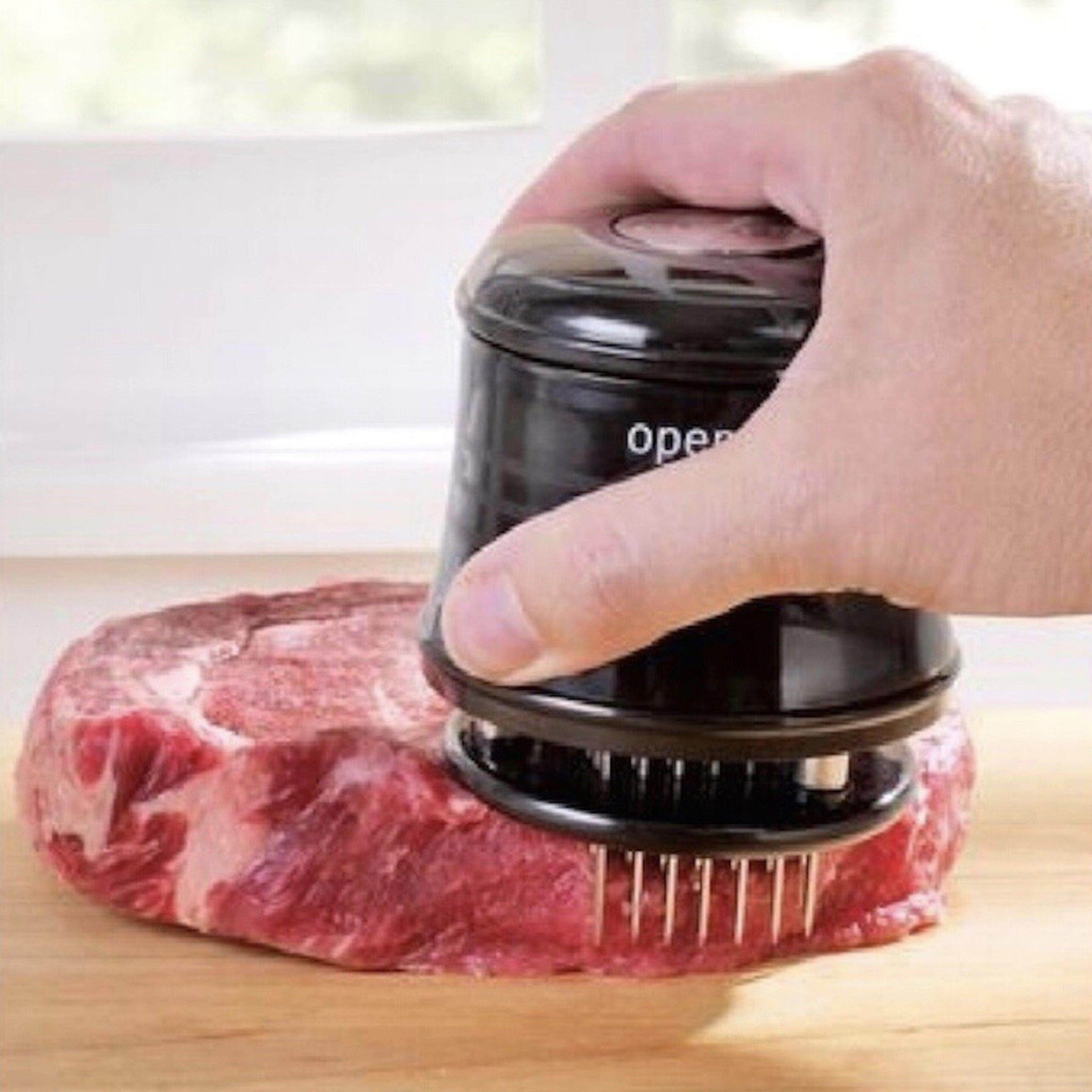 56针叉烧牛排工具带锁嫩肉针不锈钢松肉器肉类扎孔针断筋器食品级