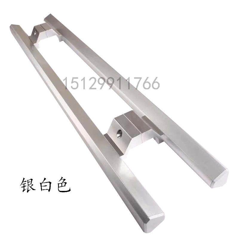 铝合金玻璃门拉手哑黑 木门拉手明装 肯德基门把手大门拉手