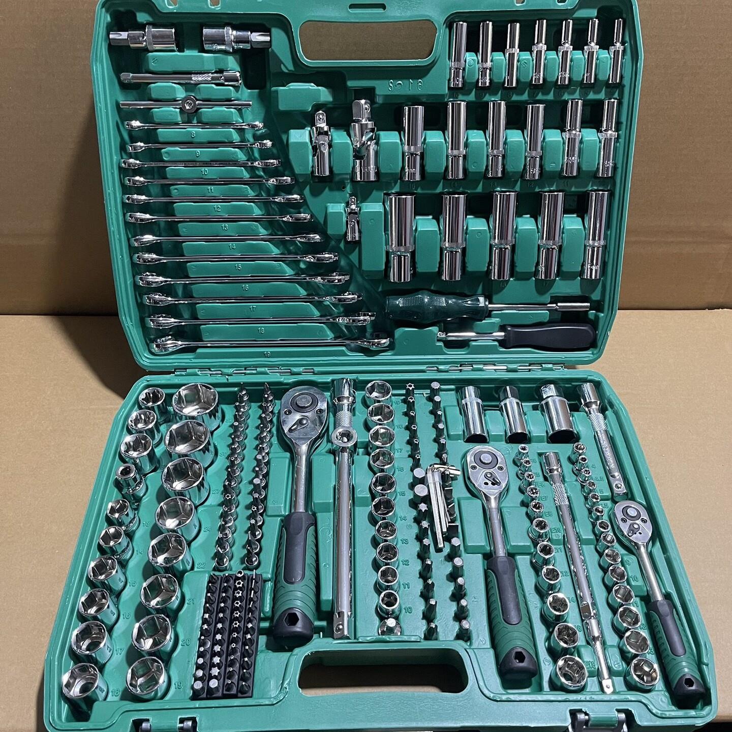 121件套汽修工具套装汽车维修维修组套筒组套扳手组合修车