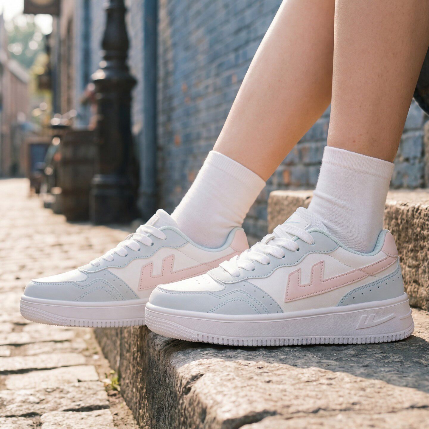 回力女鞋轻便厚底减震小白鞋百搭舒适皮面休闲ins软底防滑男板鞋