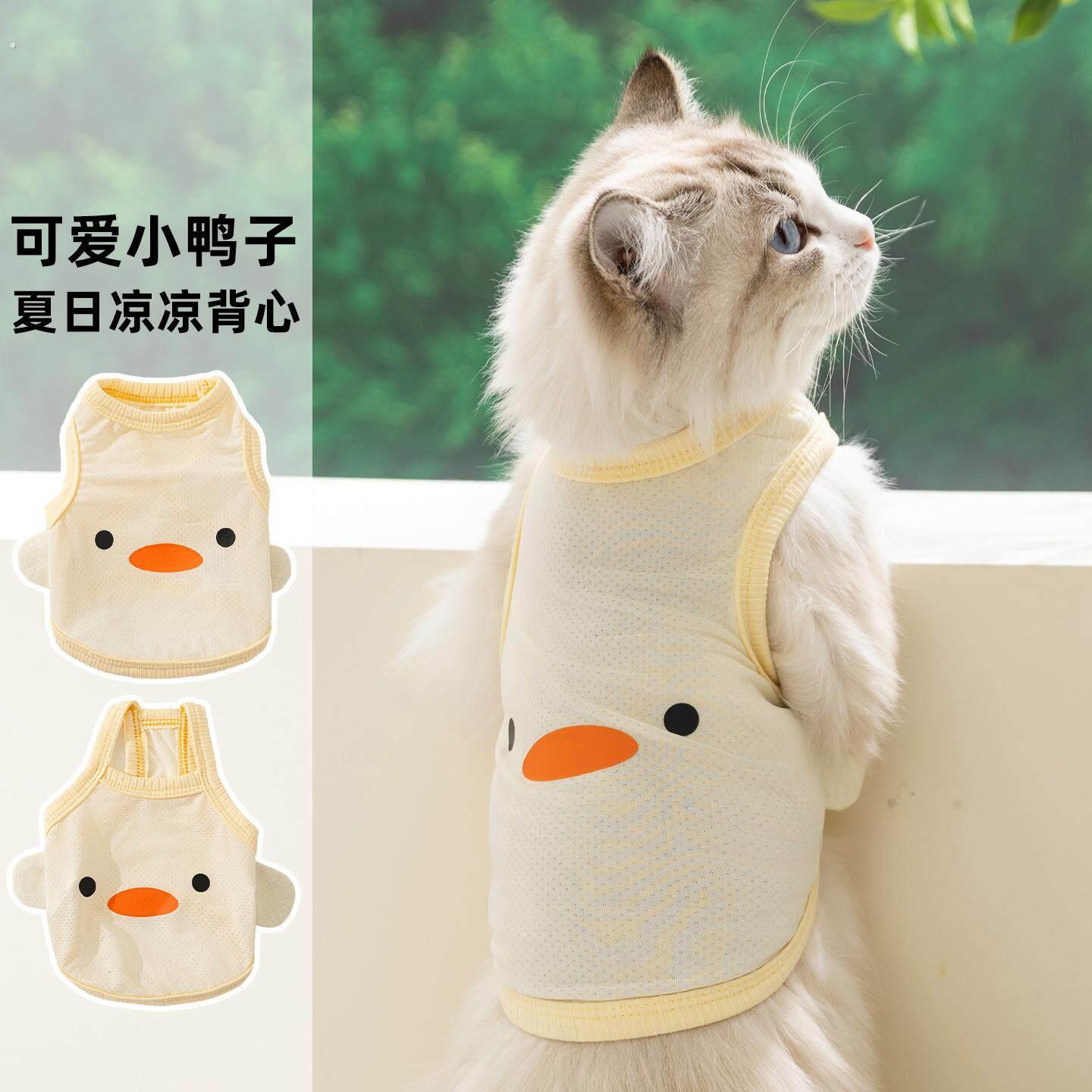 猫咪背心春夏季薄款透气成幼猫夏天网眼小狗狗幼犬幼猫宠物猫衣服