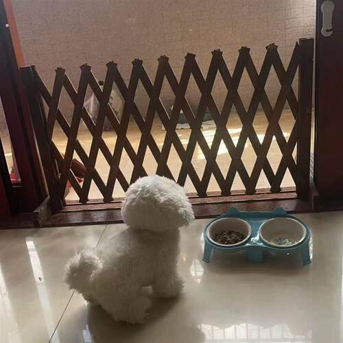 狗围栏楼梯护栏宠物围栏门室内阳台狗笼隔断可伸缩栅栏门挡狗挡猫