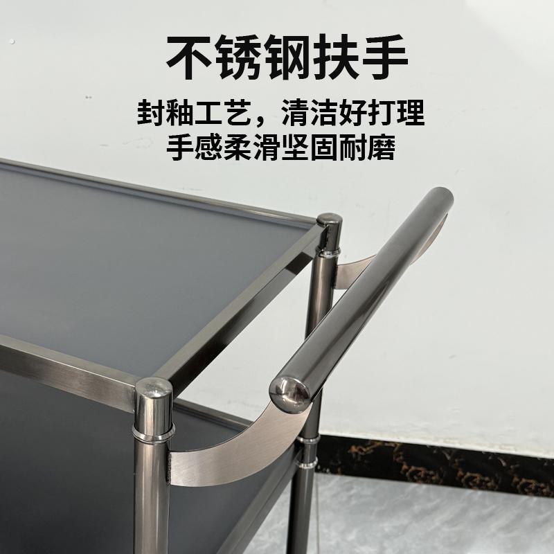 三层烤鸭片鸭车简约手推车可移动小推车酒水服务车餐车高级烤鸭车