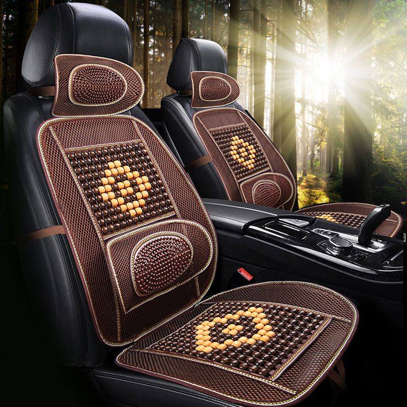 夏季座椅垫凉垫夏天竹片座垫四季通用木珠汽车坐垫单透气腰靠背垫,汽车用品/电子/清洗/改装,腰靠,淘宝优惠券,粉丝福利购,淘宝优惠卷