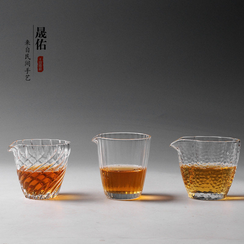 大号加厚耐热锤目纹 公道杯玻璃 杯功夫茶具泡公杯分茶器茶道配件,餐饮具,公道杯,淘宝优惠券,粉丝福利购,淘宝优惠卷