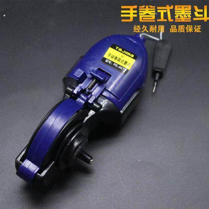 木工墨斗专用手卷式耐摔工地放线用划线器新款耐用防摔墨斗盒