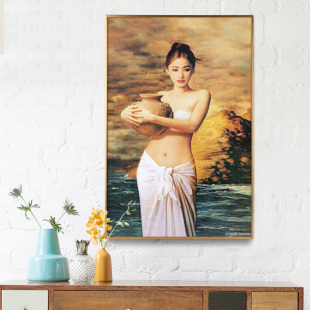 欧式窄边铝合金L型数字油画画框装饰画外框装裱相框挂墙装裱定制