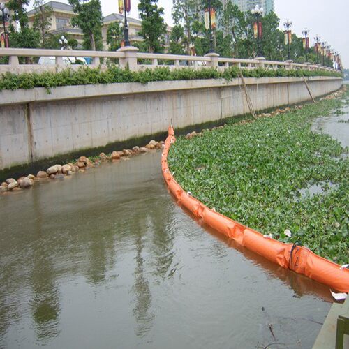 华扬PVC450围油栏 固体浮子式围油栏 水面围油吸油拦污带拦截围堵