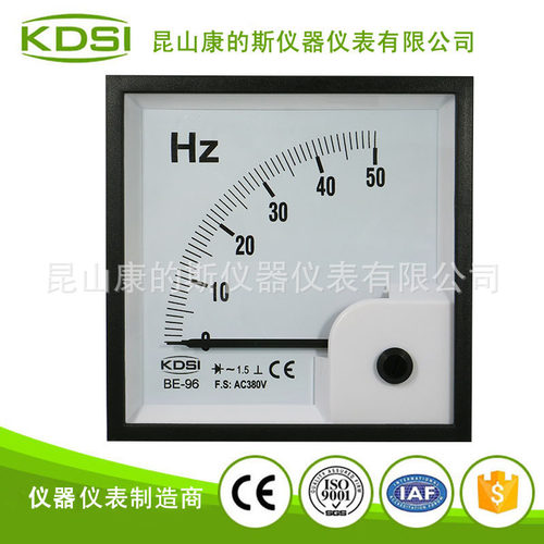 指针式电压频率表BE-96 AC380V50HZ电压输入频率显示表