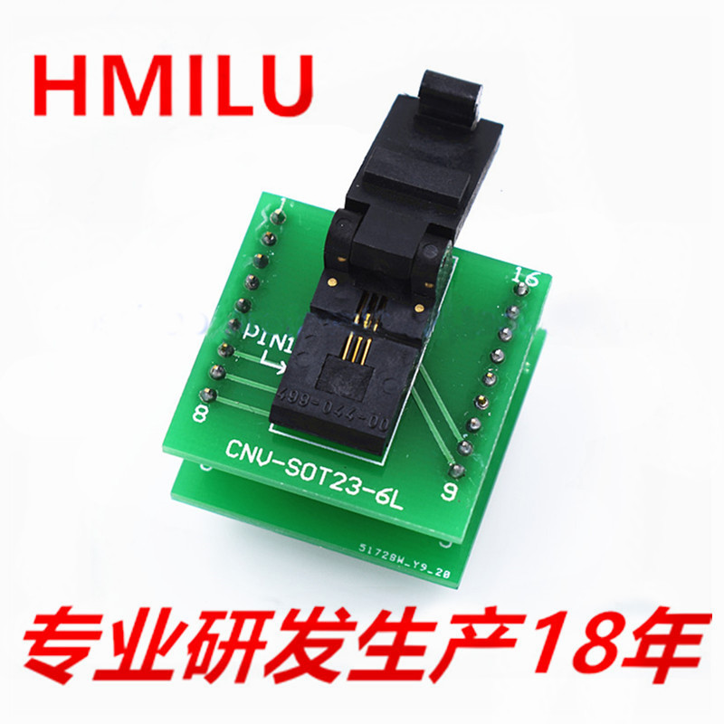 现货批发499-044-00/499-P44-20测试座镀金 SOT23-6L转DIP6烧录座图片