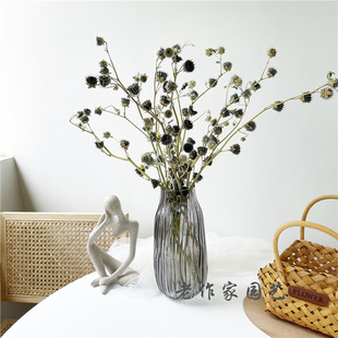 真花乾燥花风车果八角花家居装饰北欧风家居摆饰一束包邮