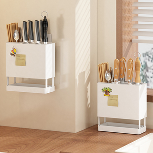 刀架厨房收纳架台面小型窄款家用筷子筒收纳盒放厨具刀座沥水架子