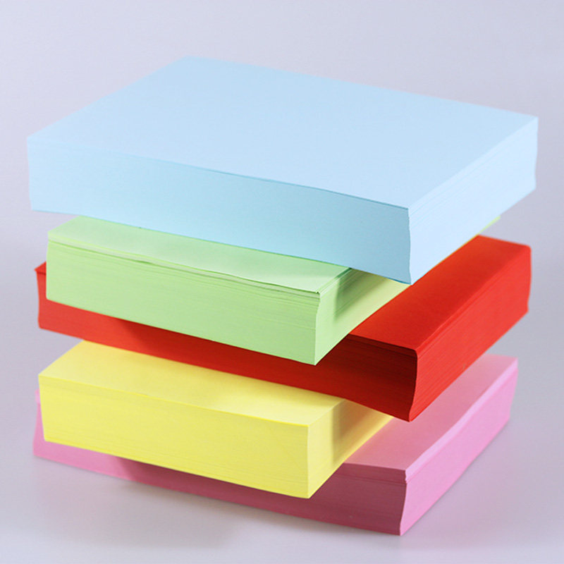 500张70g红色a4纸粉色打印纸复印纸A4纸彩色打印复印纸彩纸500张7