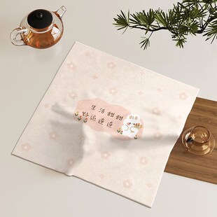 茶盘盖巾茶具果盘小尺寸盖布茶台装饰盖巾小家电正方形多用遮尘布