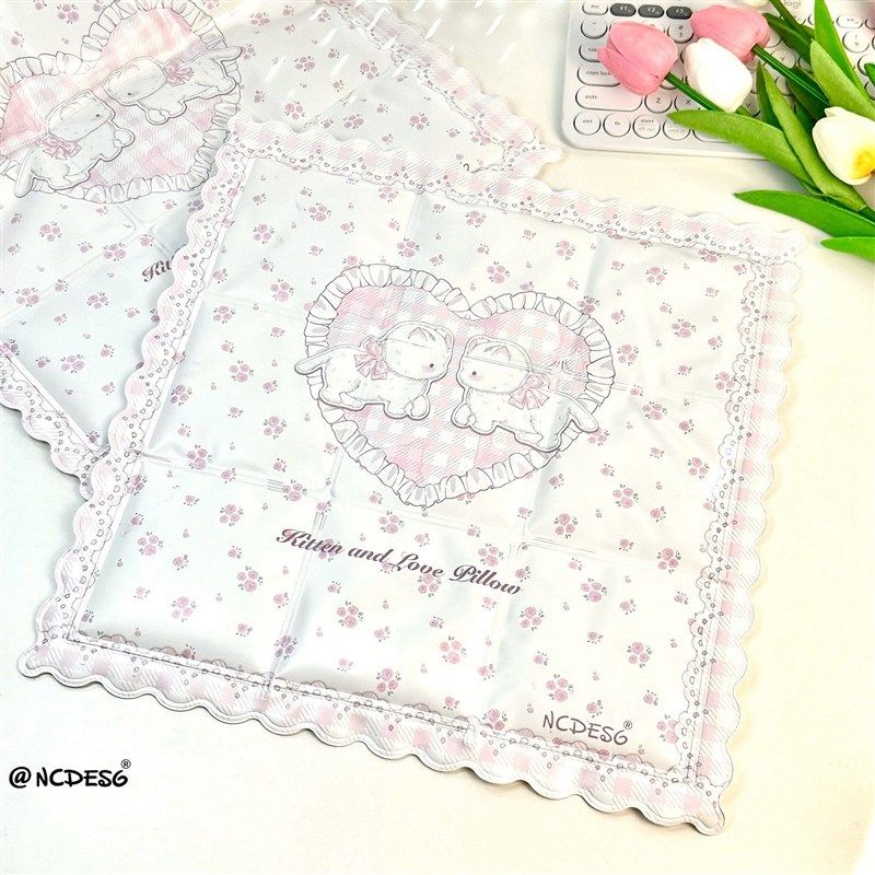 蕾丝小猫冰垫新款少女心夏天免注水降温冰凉屁垫汽车透气椅垫坐垫,居家日用,冰垫,淘宝优惠券,粉丝福利购,淘宝优惠卷