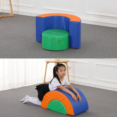 欧标软体变形半圆沙发早教儿童软包宝宝百变多功能靠背座椅教玩具