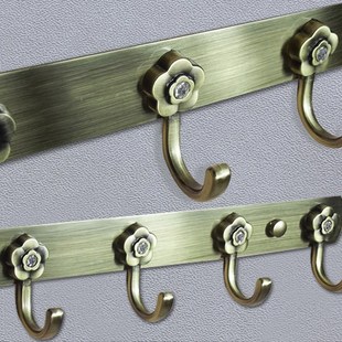 仿古欧式合金排钩强力承重挂衣钩墙壁衣帽挂钩门后排钩挂衣架